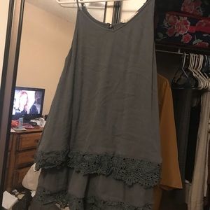 Gray boutique romper